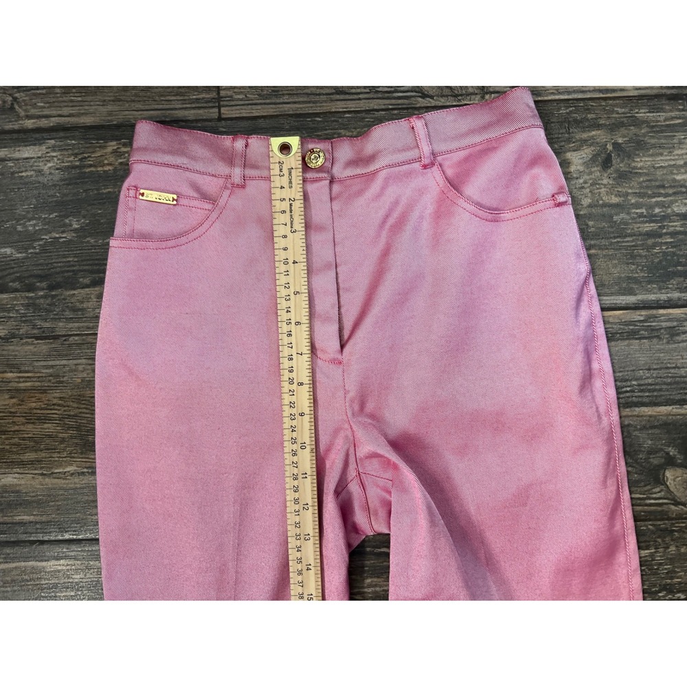 Pink Straight Leg Women's Pants - Classic Everyday Style - Picture 4 of 9